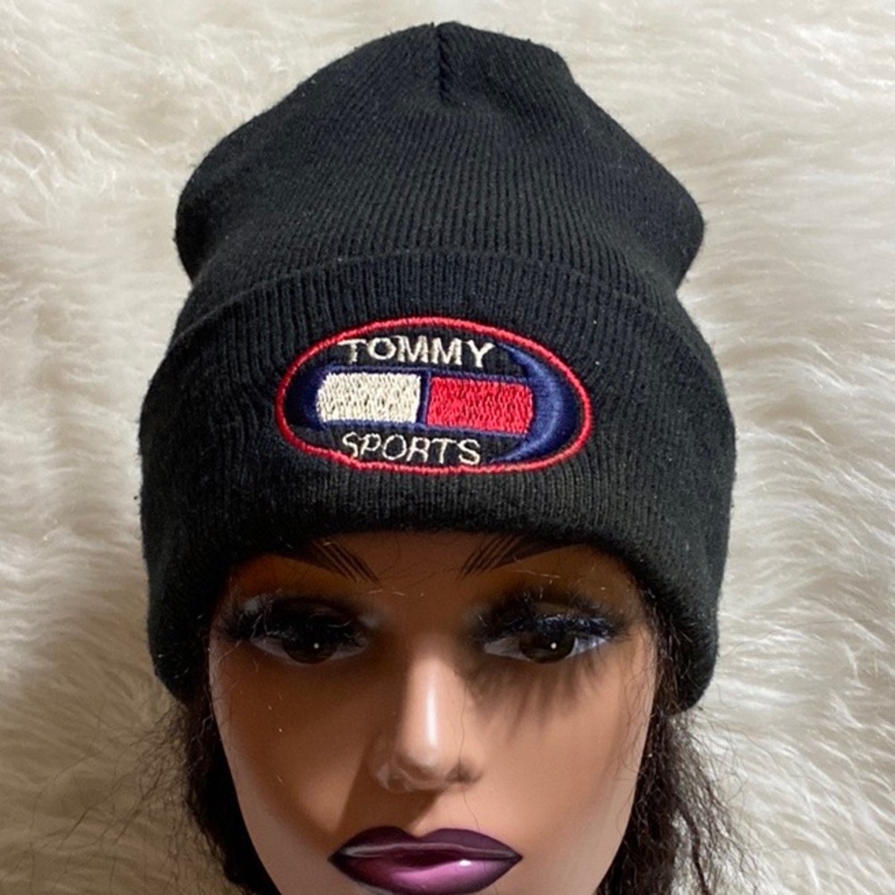 🌹Tommy Sports Logo Knit Beanie Hat